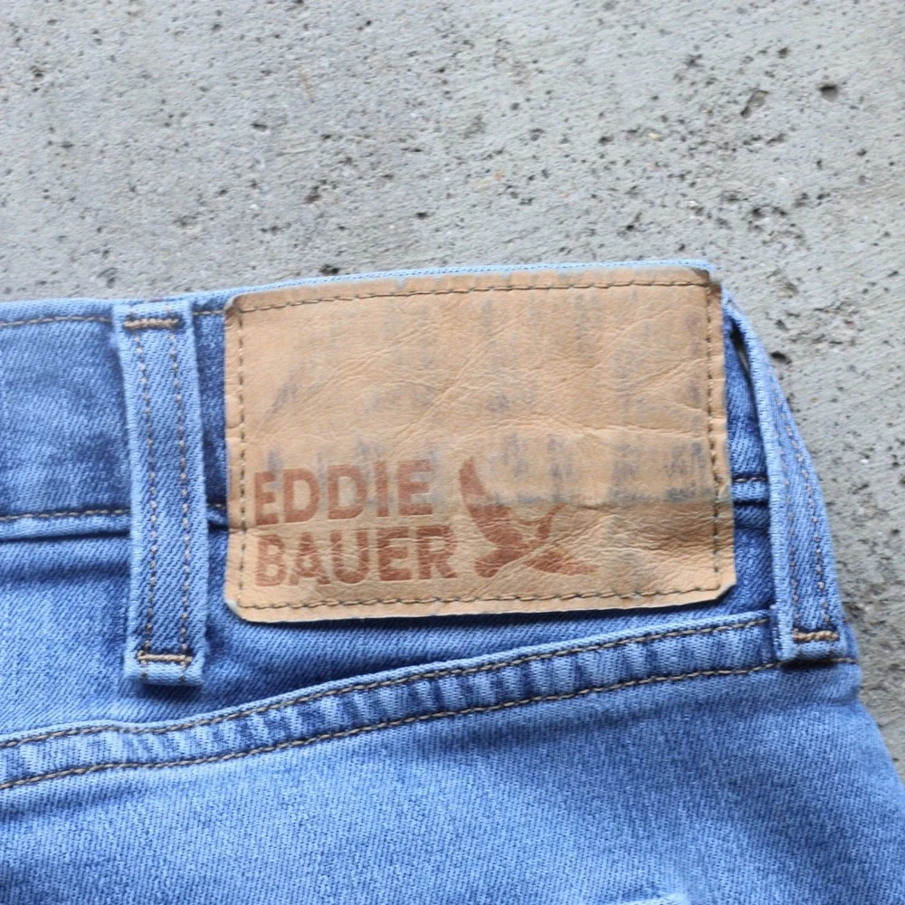 Eddie Bauer Men's Jeans 36x30 Straight Fit Blue Stretch Denim Pants‎
